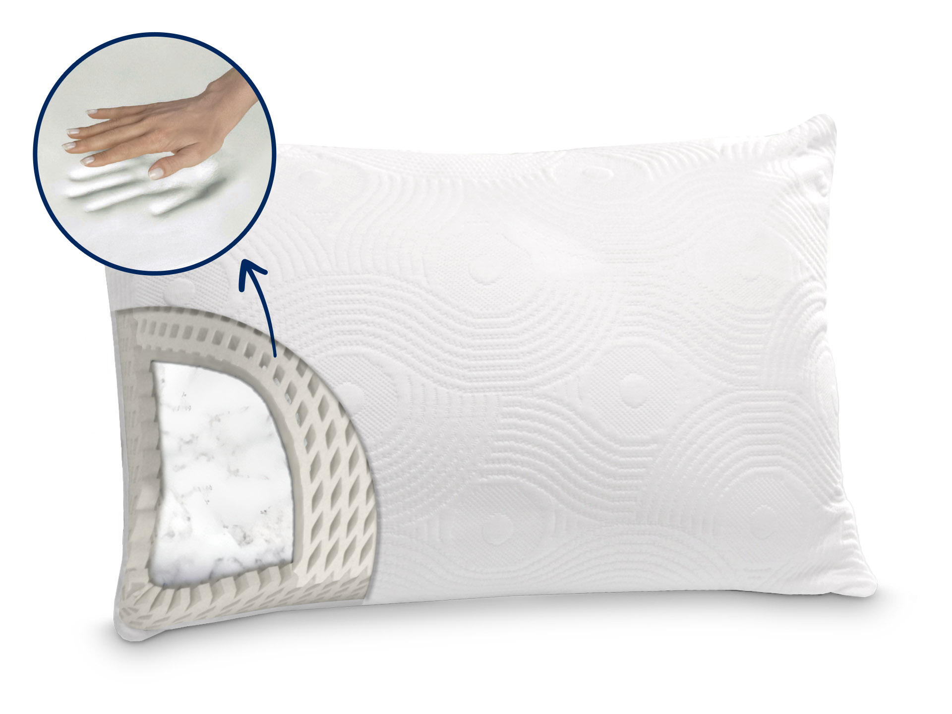 Dormeo klasický Air+ Smart polštář 45x65 cm